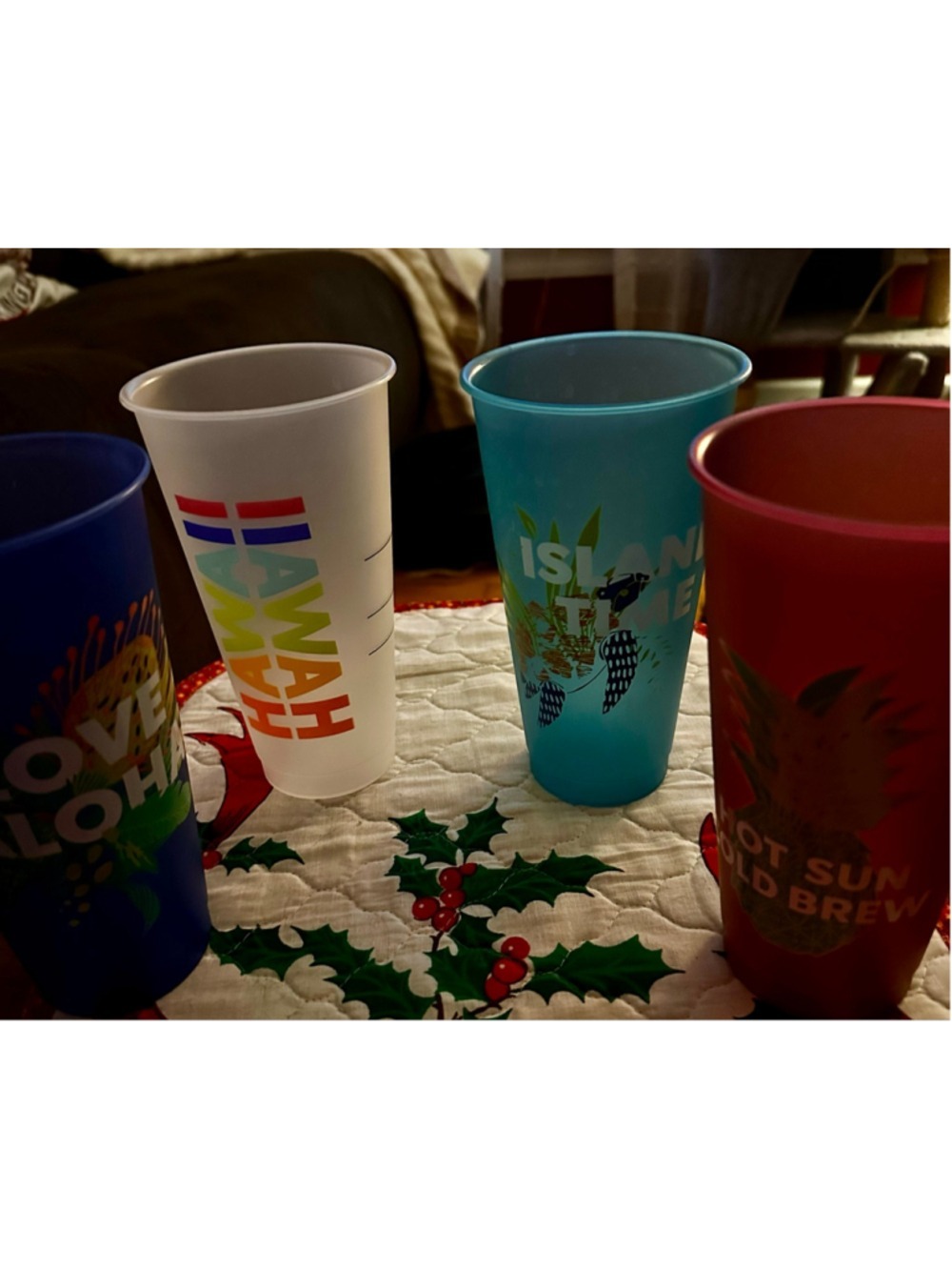 Starbucks 2020 Hawaii Collection Lot of 6 Reusable Cold Cups Aloha Vibes